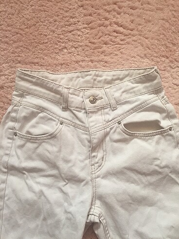 xs Beden ekru jean pantolon