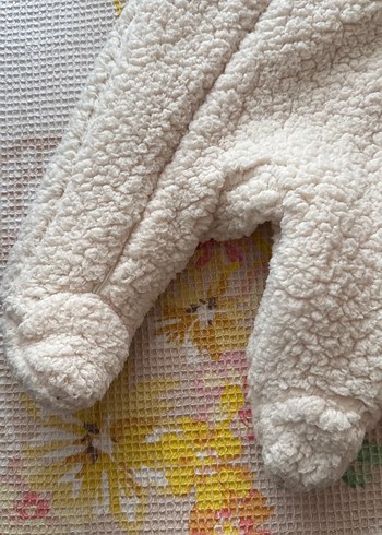 Beyaz Peluş Bebek Tulumu Zara - Görsel 2