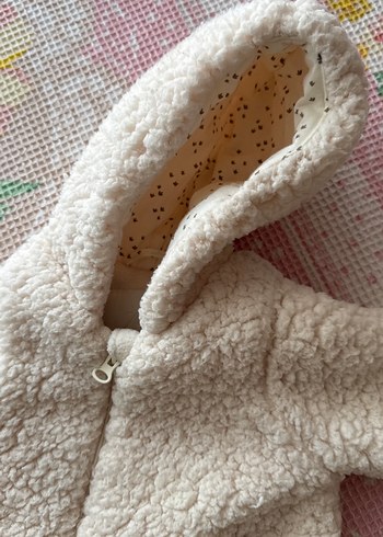 Beyaz Peluş Bebek Tulumu Zara - Görsel 3