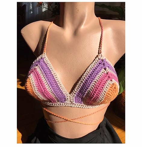Zara Örgü crop büstiyer
