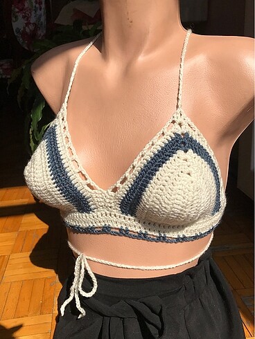 Zara Örgü crop büstiyer