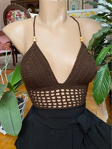 Zara örgü crop büstiyer