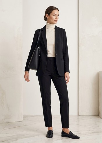 Zara Sik Siyah Tek Dugmeli Blazer Ceket