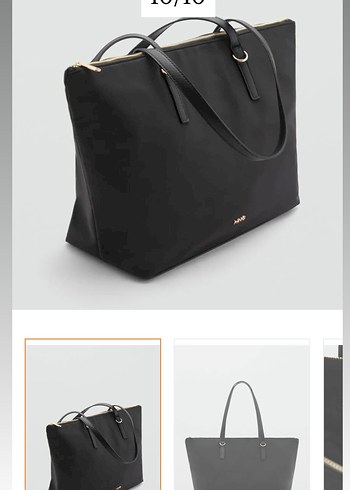 MANGO Siyah Shopper Kadın Çanta
