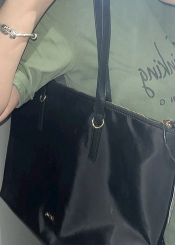  Beden MANGO Siyah Shopper Kadın Çanta