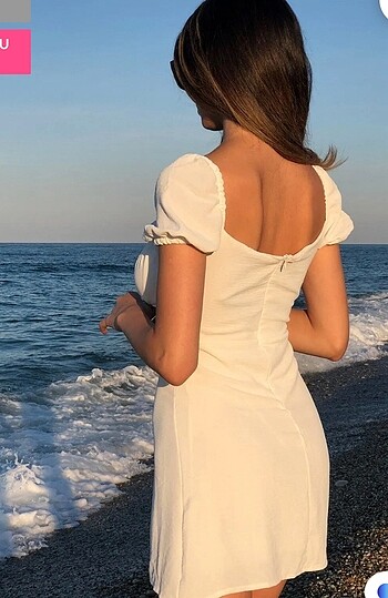 xs Beden beyaz Renk Beyaz astarlı elbise