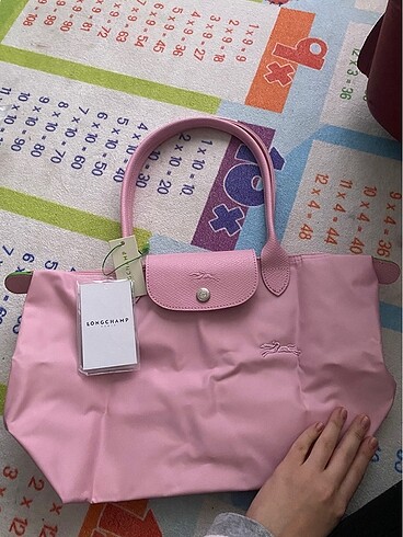 longchamp le pliage medium full pembe