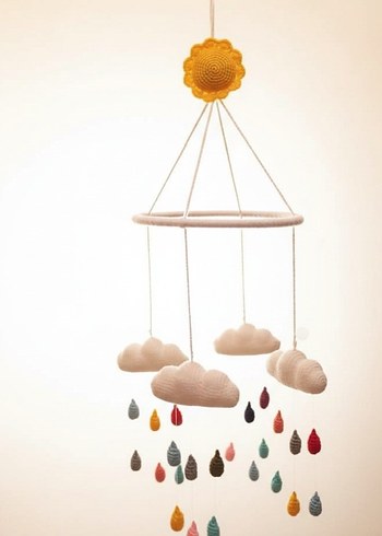 Örgü bebek odası dekor dönence - Görsel 3