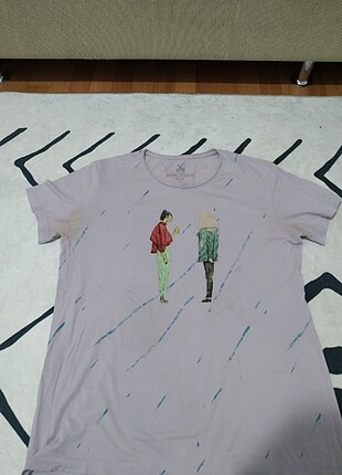 Lila unisex tişört