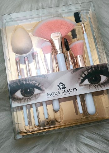 Moda Beauty Beyaz Makyaj Fırça Seti