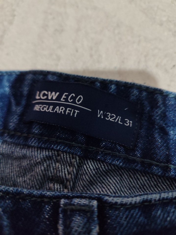 Lacivert erkek Denim Pantolon - Görsel 3