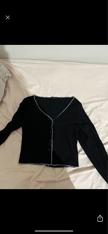 Uzun Kollu Crop Bluz