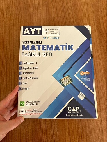  Beden Renk Çap Ayt Matematik ve Ayt Fizik Fasikülleri