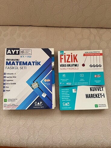 Çap Ayt Matematik ve Ayt Fizik Fasikülleri