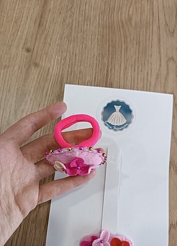 Diğer Toka seti kız çocuk pembe