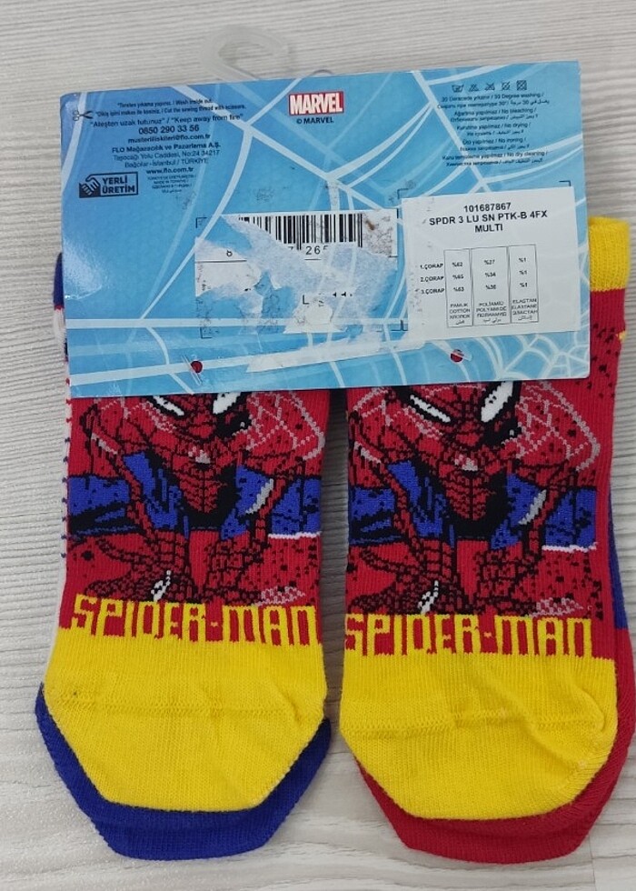 Spiderman çorap - Görsel 2