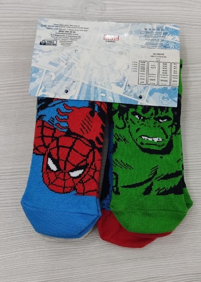 Kahramanlı çoraplar  - Görsel 2