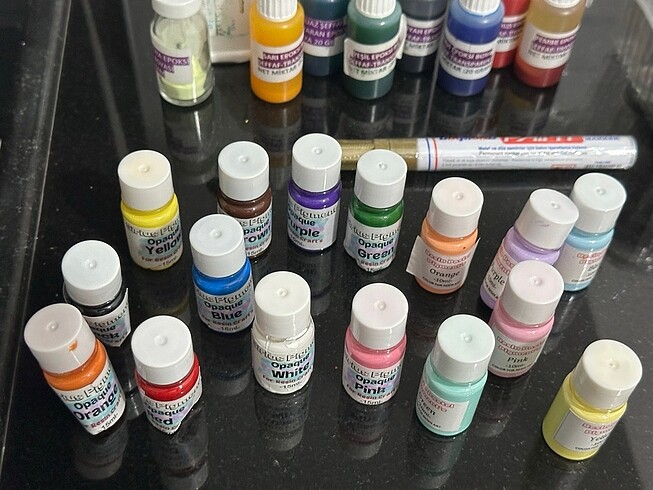  Reçine boya 3 set