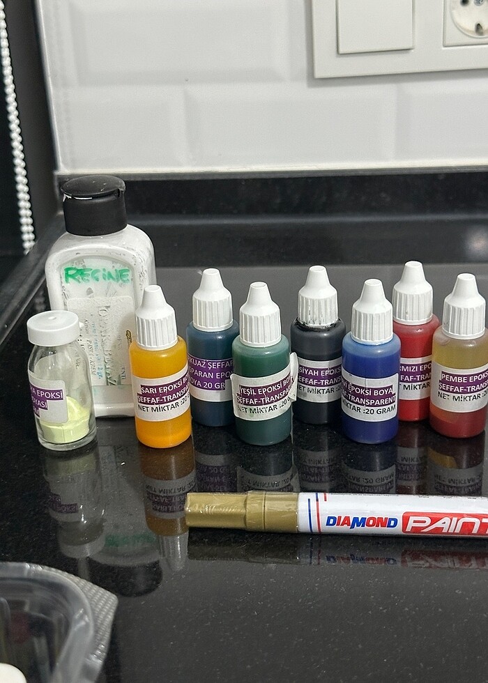 Reçine boya 3 set - Görsel 3