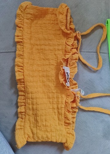24-36 Ay Beden sarı Renk Kız Çocuk Sarı Strappy Atlet
