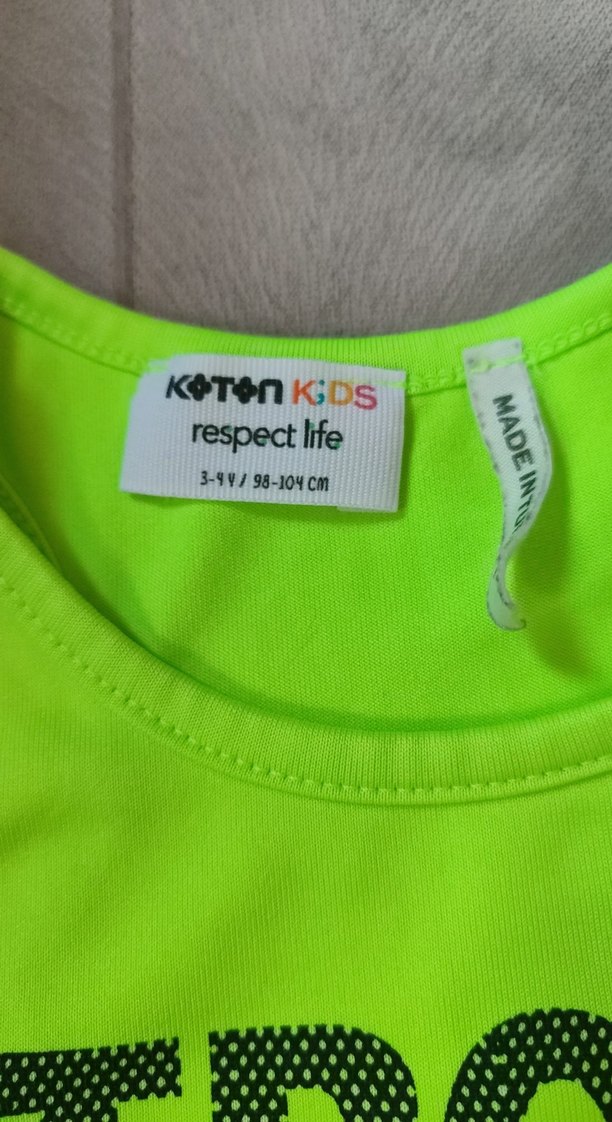 Kız Çocuk Sarı Strappy Atlet - Görsel 3