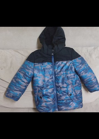 Erkek Çocuk Kamuflaj Desenli Sıcak Mont - Görsel 2