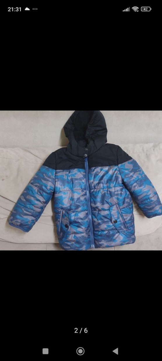 Erkek Çocuk Kamuflaj Desenli Sıcak Mont - Görsel 2