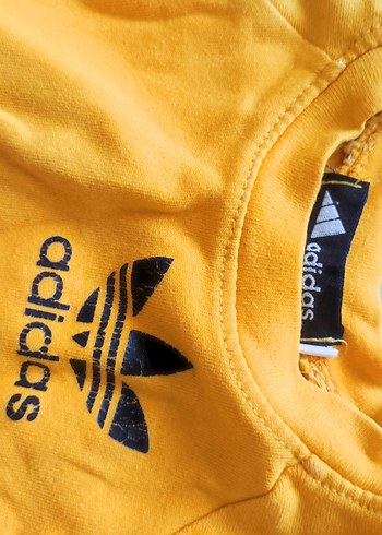 Sarı Erkek Çocuk Sweatshirt Adidas