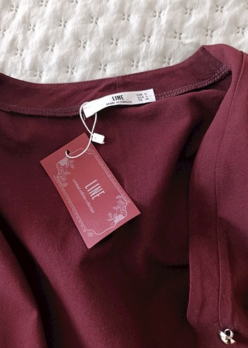 s Beden Bordo Kemerli Uzun Kol Ceket ve Pantolon Takım