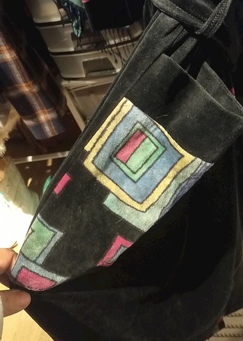 Uzun, Çok Renkli, Desenli Kadın Sabahlık - Görsel 5