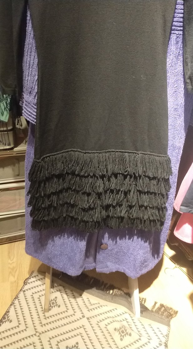 s Kadın Triko Midi Elbise Fırfırlı - Görsel 2