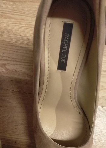 Bej Süet Kadın Dolgu Topuklu Stiletto - Görsel 6