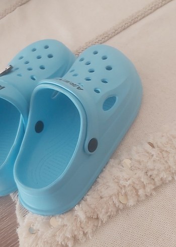 30 Beden mavi Renk Mavi Erkek Çocuk Kaydırmaz Terlik Velcro