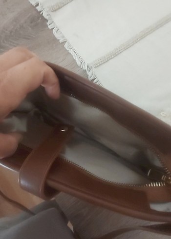 Beden Bej Deri Kadın Çanta Tokalı