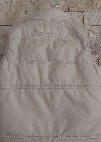 Kız Çocuk Bej Fermuarlı Yelek - Görsel 4