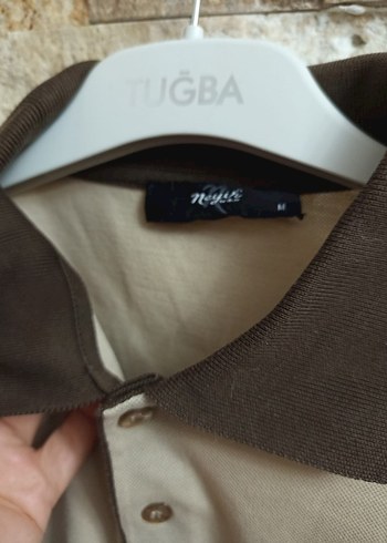 Bej Renkli Düğmeli Erkek Polo Tişört - Görsel 3