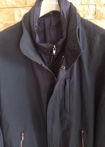 **Lacivert Keten Midi Erkek Ceket** - Görsel 5