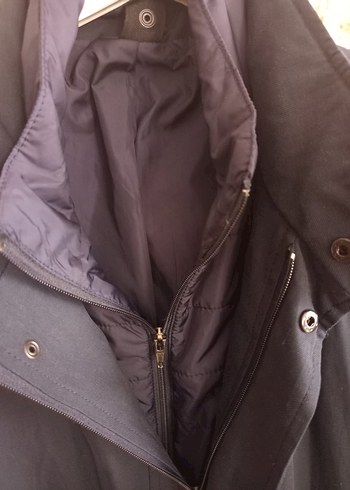 **Lacivert Keten Midi Erkek Ceket** - Görsel 6