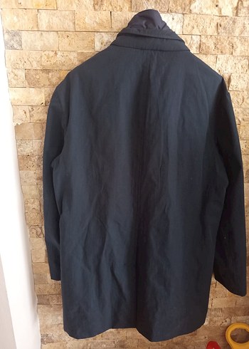 **Lacivert Keten Midi Erkek Ceket** - Görsel 4