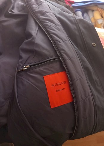 **Lacivert Keten Midi Erkek Ceket** - Görsel 11