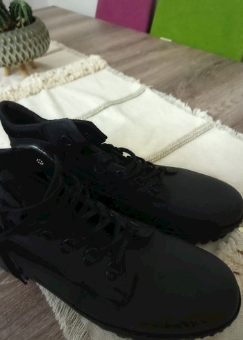 Erkek Siyah Bağcıklı Kauçuk Bot - Görsel 6