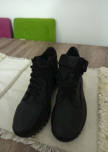 Erkek Siyah Bağcıklı Kauçuk Bot - Görsel 2