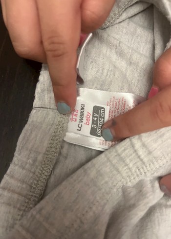 LC Waikiki Kız Çocuk Baskılı Gri Tayt