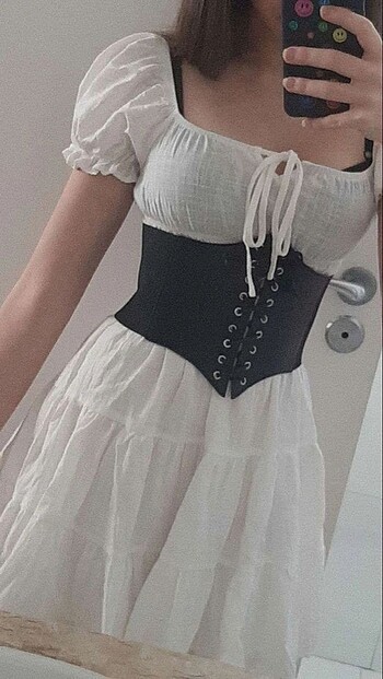 Beden y2k coquette korse kemer fairycore
