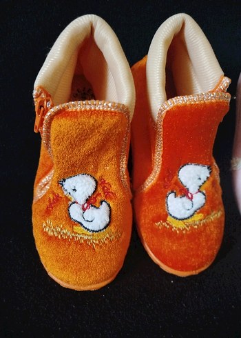 Kız Çocuk Renkli Nakışlı Sıcak panduflar - Görsel 3