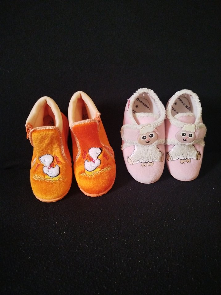 Kız Çocuk Renkli Nakışlı Sıcak panduflar - Görsel 2