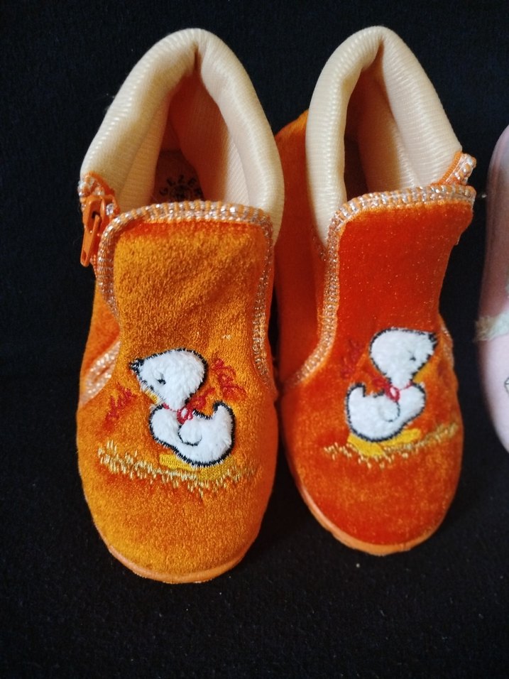 Kız Çocuk Renkli Nakışlı Sıcak panduflar - Görsel 3