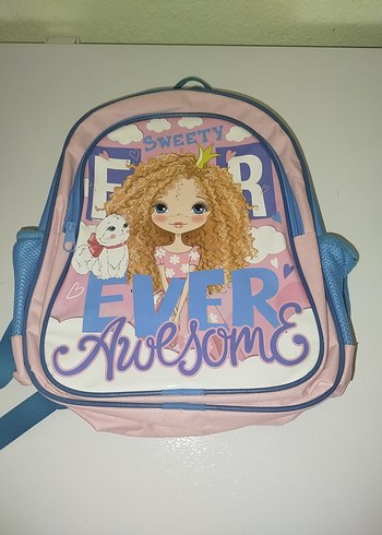 Pembe Pastel Çocuk Okul Çantası ve Beslenme Çantası