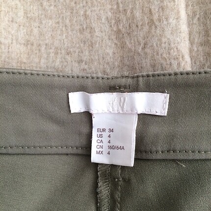 s Beden H&M Soft Haki Likralı Yüksek BelKumaş pantolon