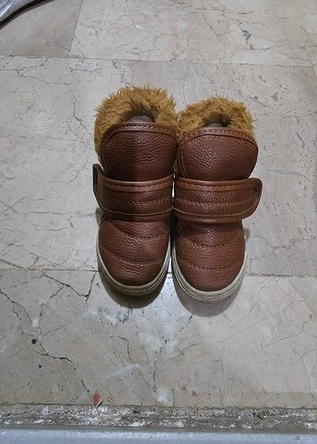 Kahverengi Kürklü Unisex Çocuk Botu
